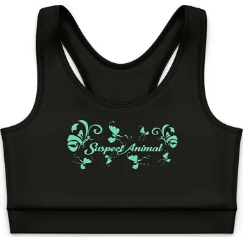 Dívčí funkční top CHAMELEON černá Bamboo Ultra - Azurová / 130