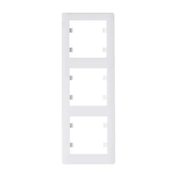 Rámeček Hager Lumina Soul trojnásobný vertikální bílá