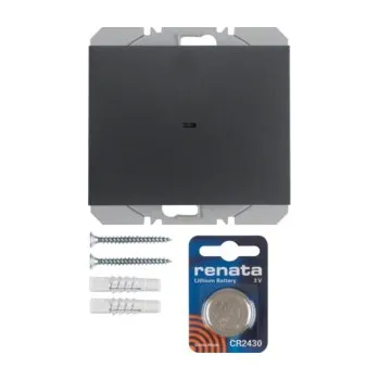 vypínač Tlačítko bezdrátové 1-násobné nástěnné Quicklink, Berker K.1, antracit, mat