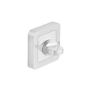 Dveřní kování Rozeta WC hranatá saténový nikl - komplet 2ks