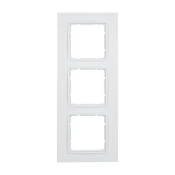 Elektrická zásuvka Rámeček Berker B.7, bílá, mat Rozměry: 3-násobný