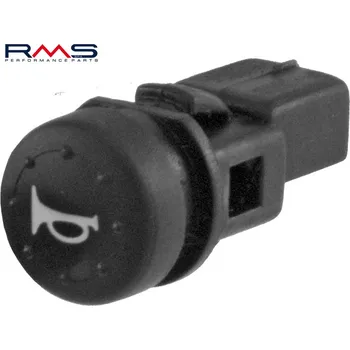 Tlačítko klaksonu RMS 246130060 kulaté černý