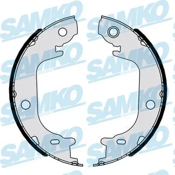 Brzdová čelist Sada brzdových čelistí, parkovací brzda SAMKO 81173