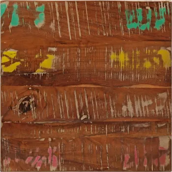 Konferenční stolek vidaXL Stolní deska 60x60x3,8 cm čtvercová hrubé mangovníkové dřevo [370989] Barva: Recyklované dřevo (vícebarevné)