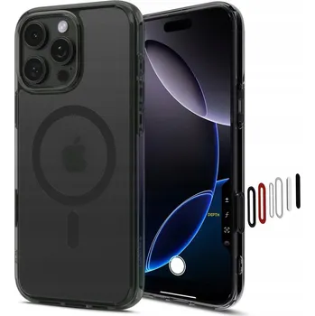 Náhradní kryt pro mobilní telefon Kryt Spigen Ultra Hybrid "T" Mag Magsafe iPhone 16 Pro Frost black