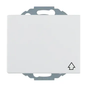 Elektrická zásuvka Zásuvka SCHUKO s víčkem, natáčecí po 45°, Berker K.1/K.5 Barva: Bílá, Povrch: Lesk