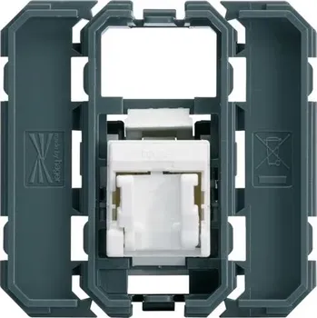 vypínač Přístroj datové zásuvky RJ45, ca.5e UTP, Hager gallery