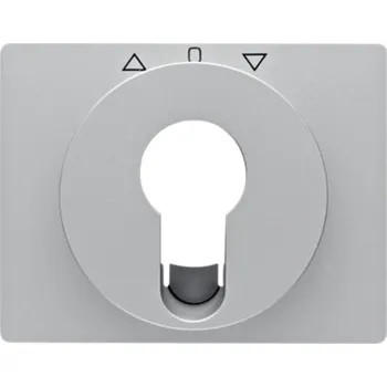 vypínač Centrální díl pro žaluziové spínače/tlačítka s vložkou zámku Berker K.1/K.5 Barva: Alu elox, Povrch: Lak