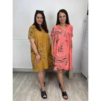 Dámské šaty Šaty Vardobia Barva: Lososová, Velikost: UNI (XL-3XL)