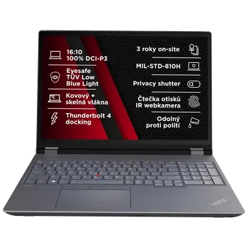 Notebook Lenovo ThinkPad P/P16 Gen 2/i7-14700HX/16"/QHD/32GB/1TB SSD/RTX 2000A/W11P/Black/3R