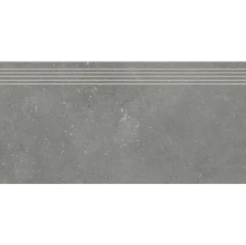 Obklad Fly Smoke - schodovka rektifikovaná 39,8x79,8 tmavě šedá DCP84884