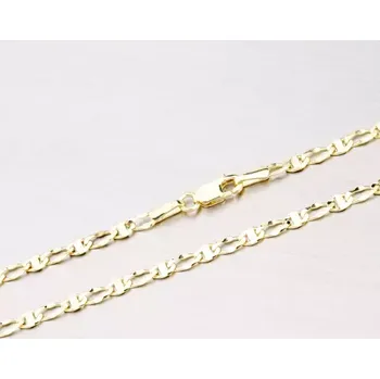 Řetízek Řetízek žluté zlato 585 Figaro 1+1 45-1032 délka 42 cm