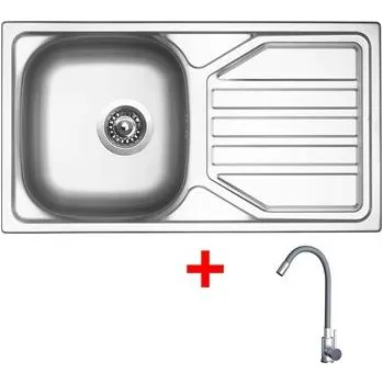 Nerezový dřez Sinks OKIO 780 + ELASTA nerez/šedá
