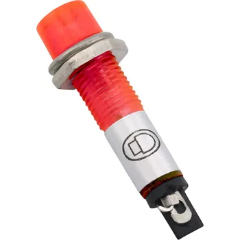 Relé Kontrolka XD7-1, IP65, pro průměr otvoru 7mm, výška 5mm 24 V DC Červená