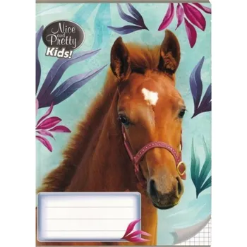 Sešit ŠKOLNÍ SEŠIT A5 KONĚ NICE AND PRETTY KIDS čtverečkovaný