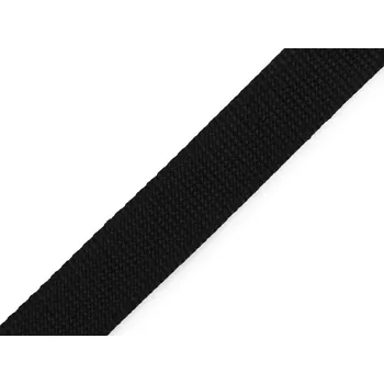 Galanterie Popruh polypropylénový šíře 25 mm - Černý