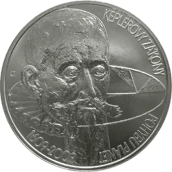 Stříbrná mince 200 Kč k 400. výročí - Keplerovy zákony pohybu planet 2009 Proof