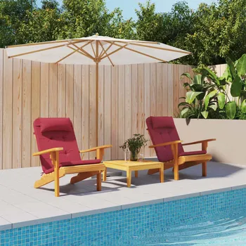 Podsedák vidaXL Podušky na židli Adirondack 2 ks oxfordská látka [361848] Barva: vínová červená