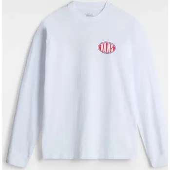 Pánské tričko tričko s dlouhým rukávem pánské VANS SPRAY ON LS White - M