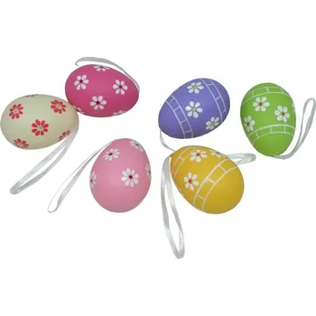 Velikonoční dekorace Vejce plastová kytičky 4000533