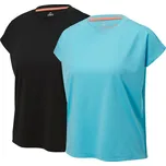 CRIVIT Dámské funkční triko, 2 kusy (tyrkysová/černá, XS(32/34))