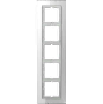 Rámeček, JUNG LS990, bílé sklo Vyberte rámeček a barvu: 1-násobný