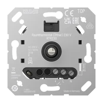 Termostat Jung Pokojový termostat (1cestný rozpínací kontakt) 230 V