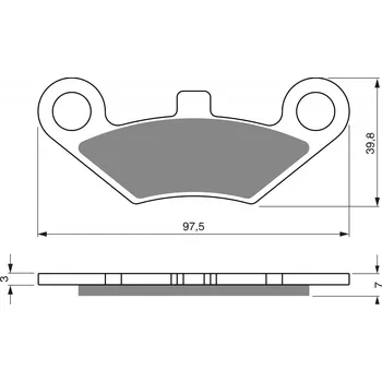 Brzdová destička Brzdové destičky GOLDFREN 284 K5