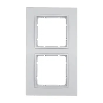 Elektrická zásuvka Rámeček Berker B.7, alu, mat Rozměry: 2-násobný