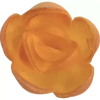 Jedlá dekorace na dort Dekorace oplatková - Růže poupě, čajová, 5 ks