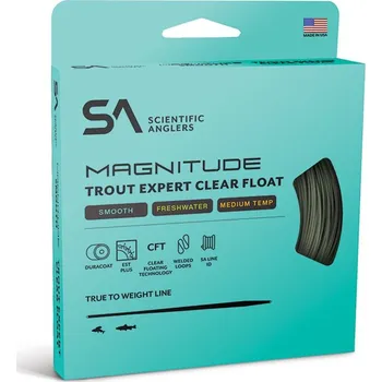 Scientific Anglers Magnitude Smooth Trout Expert Floating 10' Clear Tip Varianta: Magnitude Smooth Trout Expert Sage Green/10' Clear WF-4