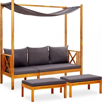 Zahradní pohovka Zahradní pohovka se stříškou HELENA Dekorhome