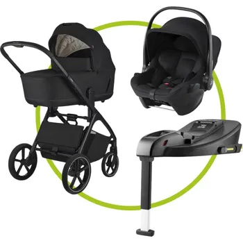 Kočárek Akční set Kočárek EASYWALKER Zoey - Pure Black + Autosedačka Britax Römer Baby-Safe Core + Baby-Safe Core Base