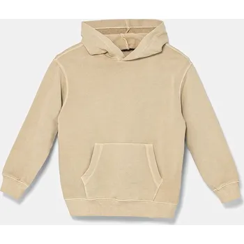 Chlapecká mikina Dětská bavlněná mikina United Colors of Benetton 3WITC204G.G.Seasonal béžová 80X, vel. 160