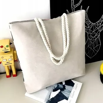 Cestovní taška Taška přes rameno PLAMEŇÁCI NT23 (Velká taška přes rameno vhodná na pláž, nákupy nebo piknik 45 x 35 x 10 cm)