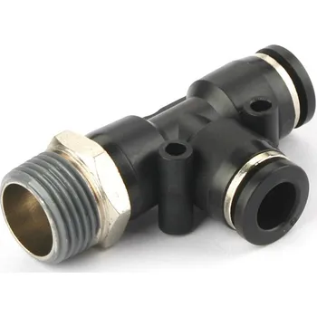 Fitinka INAIRCOM T - kus se zavitem na kraji otočný 4 x 1/8a