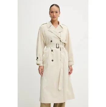 Dámský kabát Trench kabát Tommy Hilfiger WW0WW45632 béžová 01X, vel. L/XL