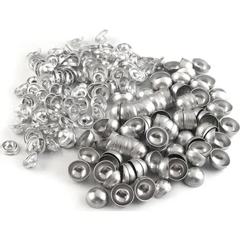 Knoflík Knoflík na potahování celokovový velikost 16", malé, nikl