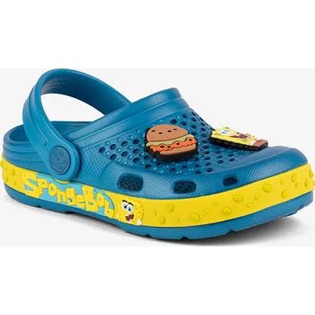 Chlapecké pantofle COQUI LINDO Ocean Blue/SB Yellow SB Spongebob + Amulet 30/31