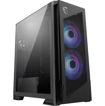 PC skříň MSI skříň MPG VELOX 300R AIRFLOW PZ/ bez zdroje/ temperované sklo/ 2x 160mm fan/ 1x 120mm fan/ 2x USB/ 1x USB-C/ černá