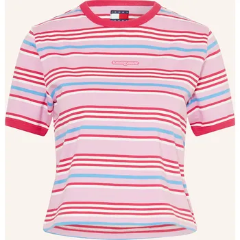 Dámské tričko Tommy Jeans Dámské Cropped Tričko, růžová / růžová / tmavě...