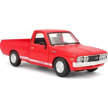 autíčko Datsun 620 Pick-up 1973 červená 1:24 - Maisto Datsun 620 Pick-up 1973 - Maisto - kovový model auta