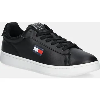 Pánské tenisky Kožené tenisky Tommy Jeans ARCHIVE '98 pánské, černá barva, EM0EM01596 99X, EUR 45