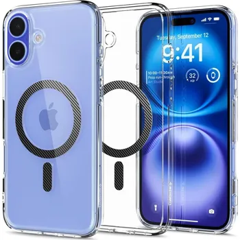 Náhradní kryt pro mobilní telefon Kryt Spigen Ultra Hybrid Mag Magsafe iPhone 16 Carbon Fiber