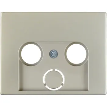 Elektrická zásuvka Centrální díl pro anténní zásuvku s 2/3 otvor Berker K.1/K.5 Barva: Nerezová ocel, Povrch: Mat