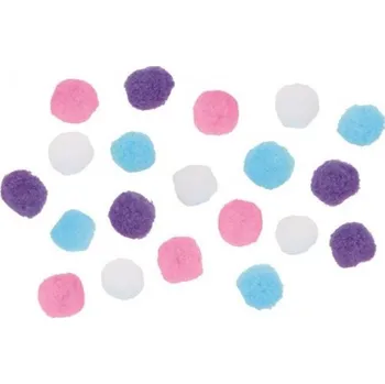 Bambulky 2,5 cm - mix barev - 20 ks - 2875