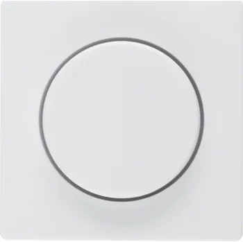 vypínač Centrální díl pro otočný stmívač, Berker Q.1/Q.3/Q.7/Q.9 Barva: Bílá, Povrch: Sametová