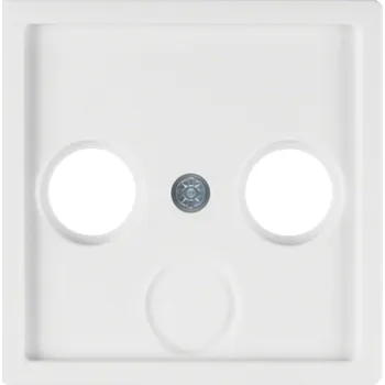 Elektrická zásuvka Centrální díl pro anténní zásuvku s 2/3 otvory Berker Q.1/Q.3/Q.7/Q.9 Barva: Bílá, Povrch: Sametová