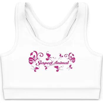 Dívčí funkční top ŠKLÍBA bílá Bamboo Ultra - Růžová / 150