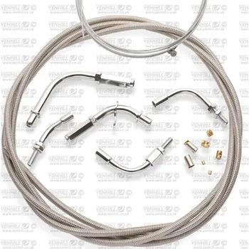 Lanko plynu univerzální sada Venhill U01-4-175 braided